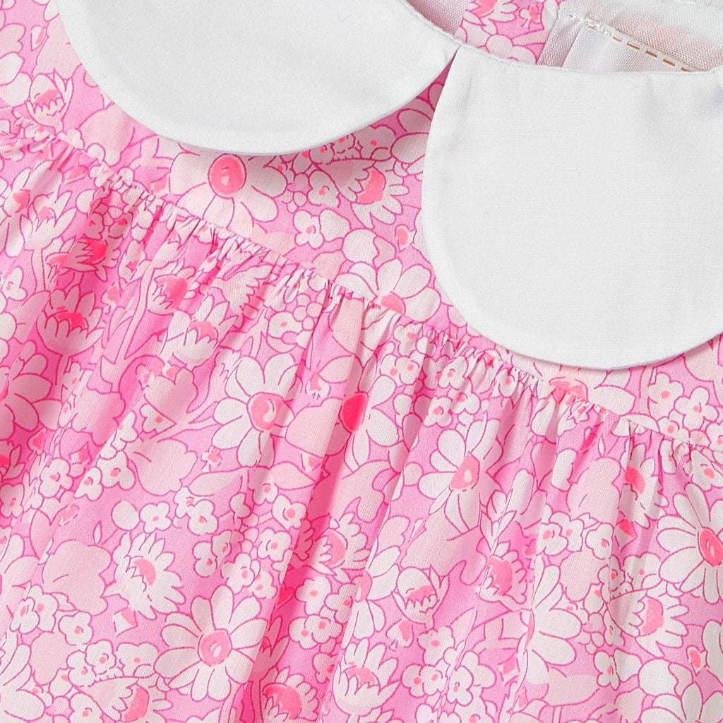Ceremony Dress in Liberty Fabric Baby Girl - Pink/Multicolour