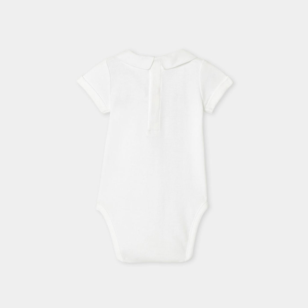 Baby boy short-sleeved cotton bodysuit