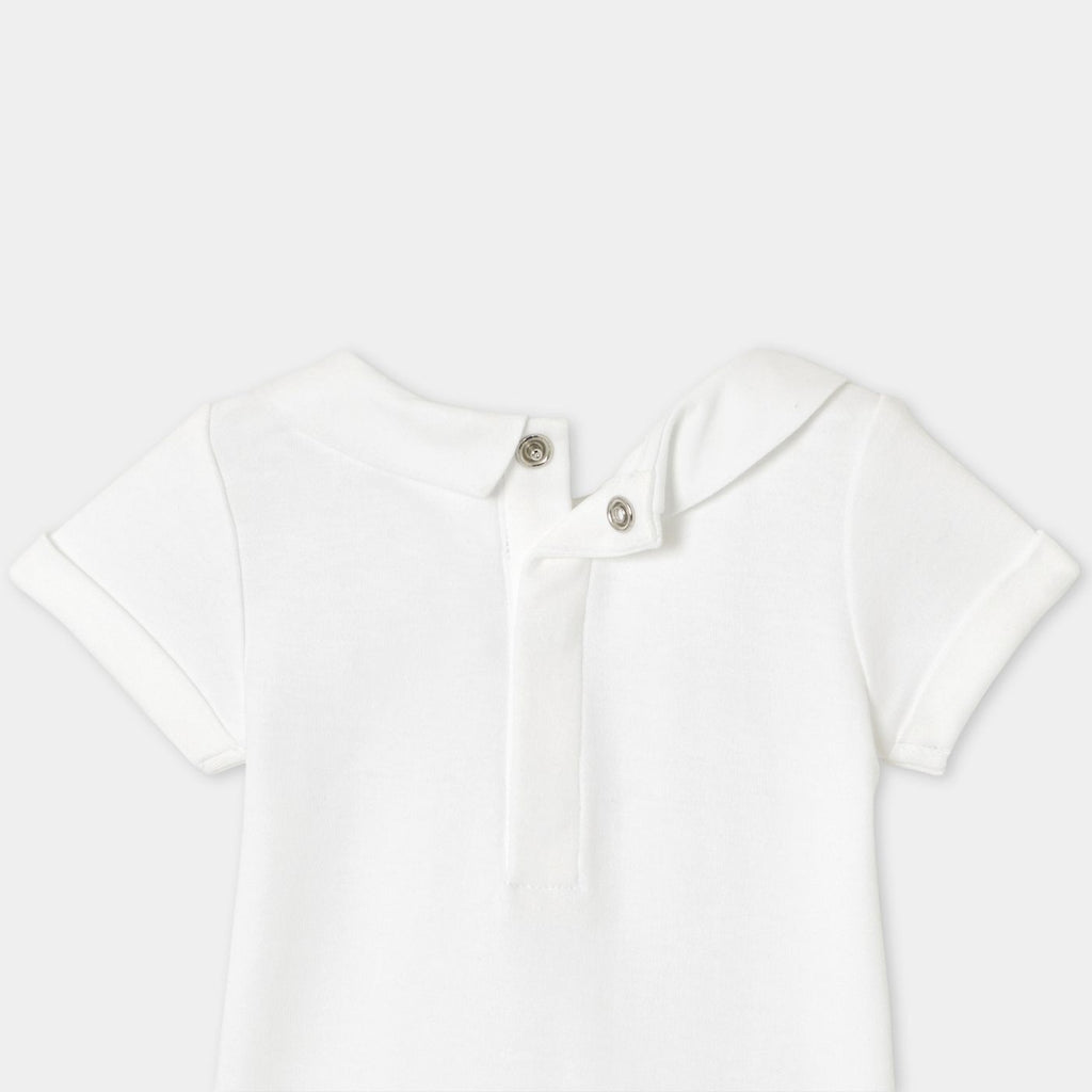 Baby boy short-sleeved cotton bodysuit