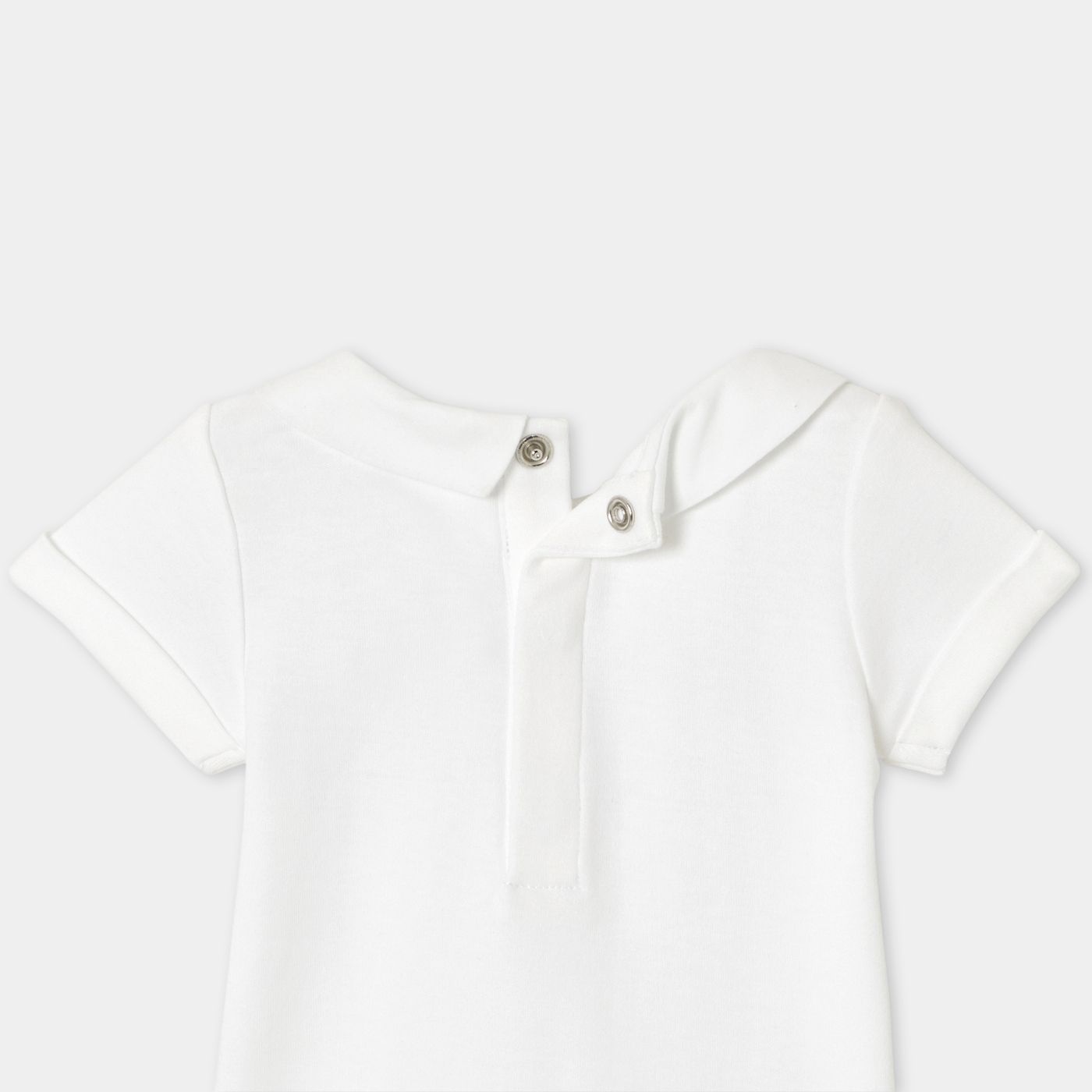 Baby boy short-sleeved cotton bodysuit