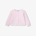 Baby girl garter-stitch cardigan