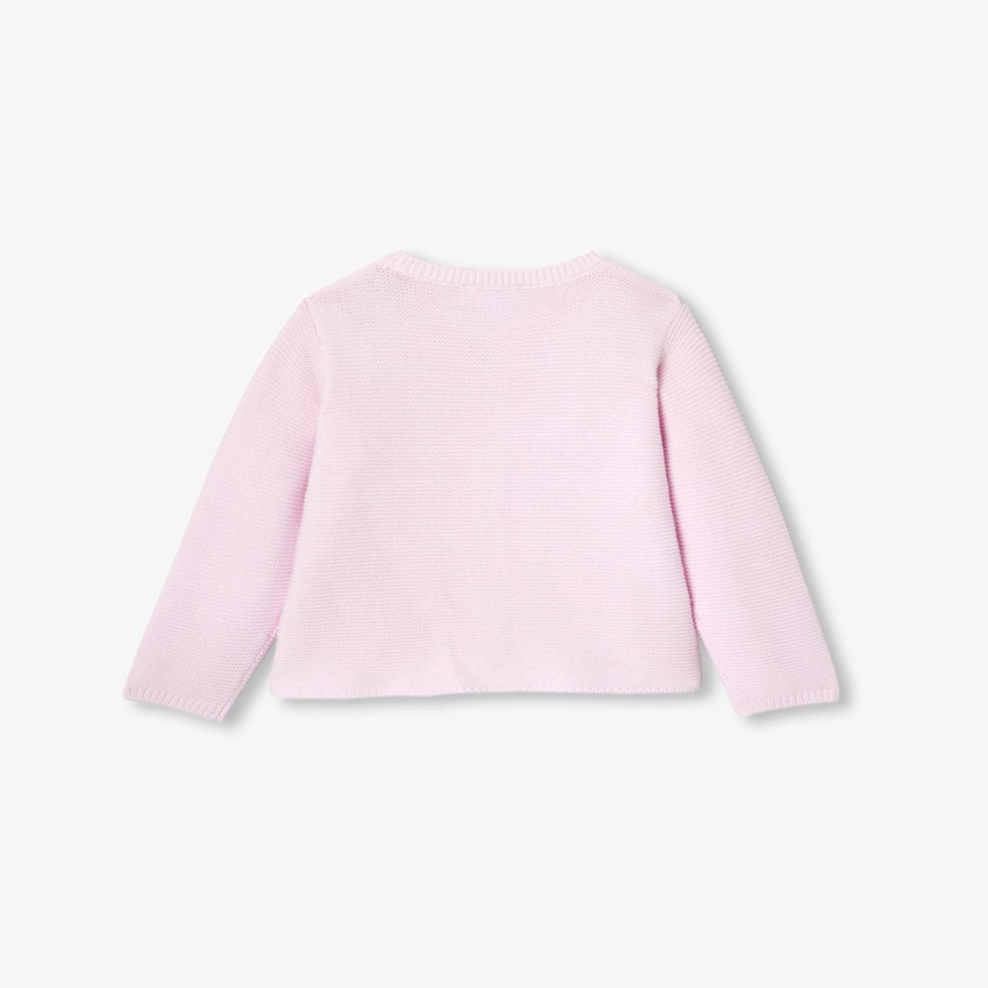 Baby girl garter-stitch cardigan