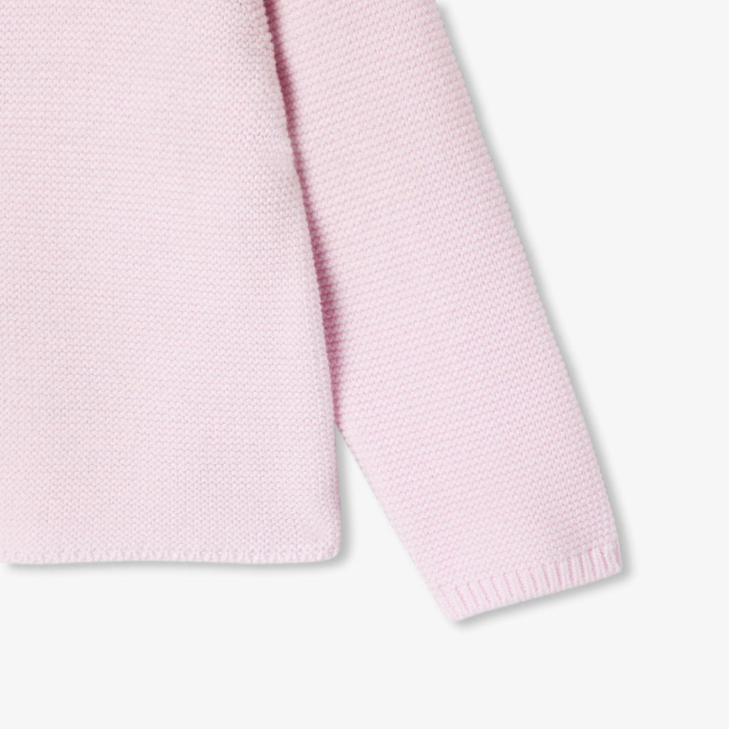 Baby girl garter-stitch cardigan