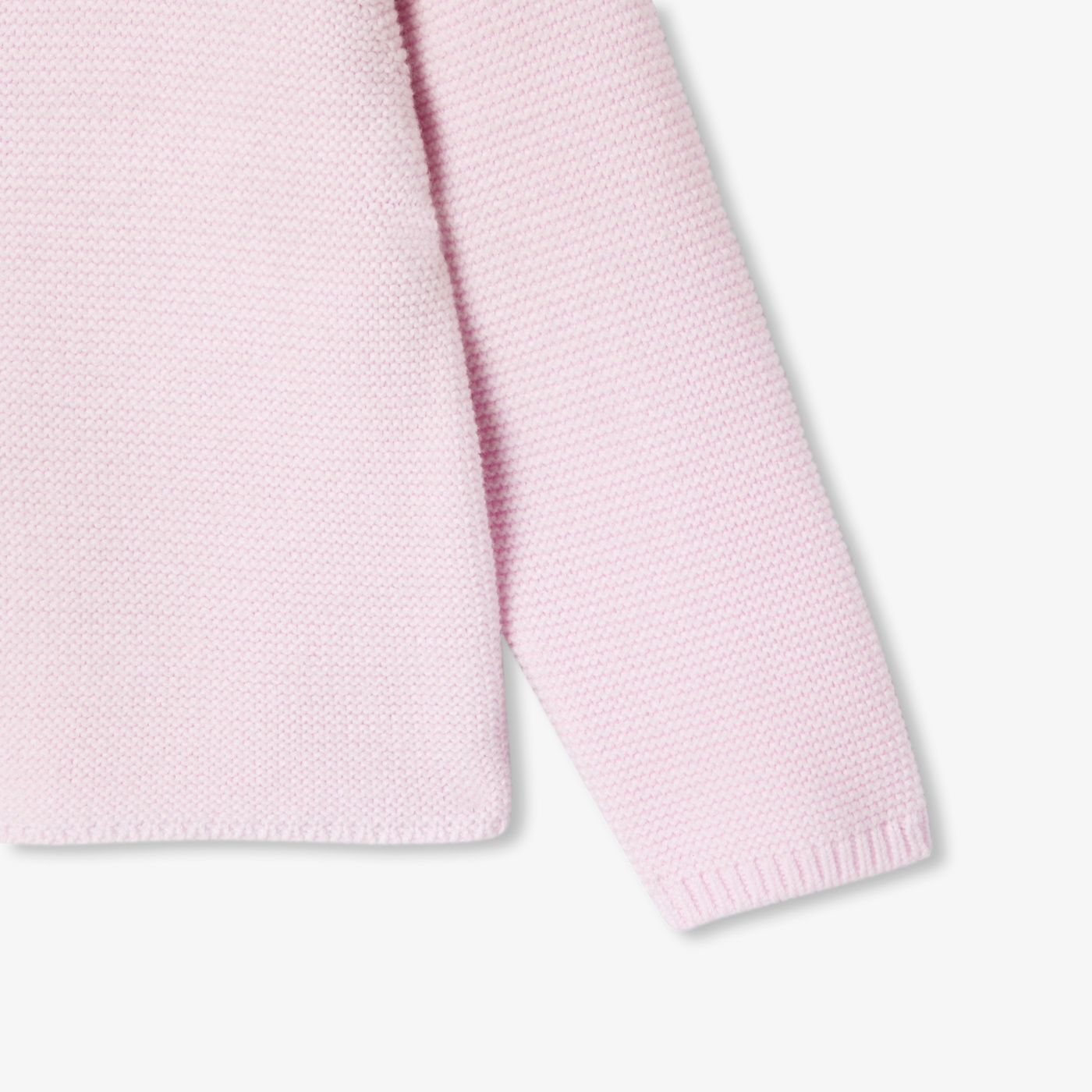 Baby girl garter-stitch cardigan