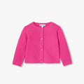 Baby girl garter-stitch cardigan