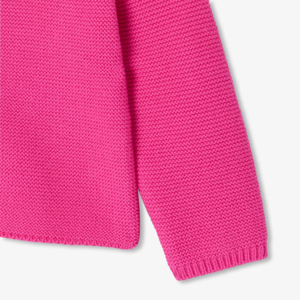 Baby girl garter-stitch cardigan