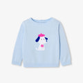Baby girl cotton jumper - Cloud