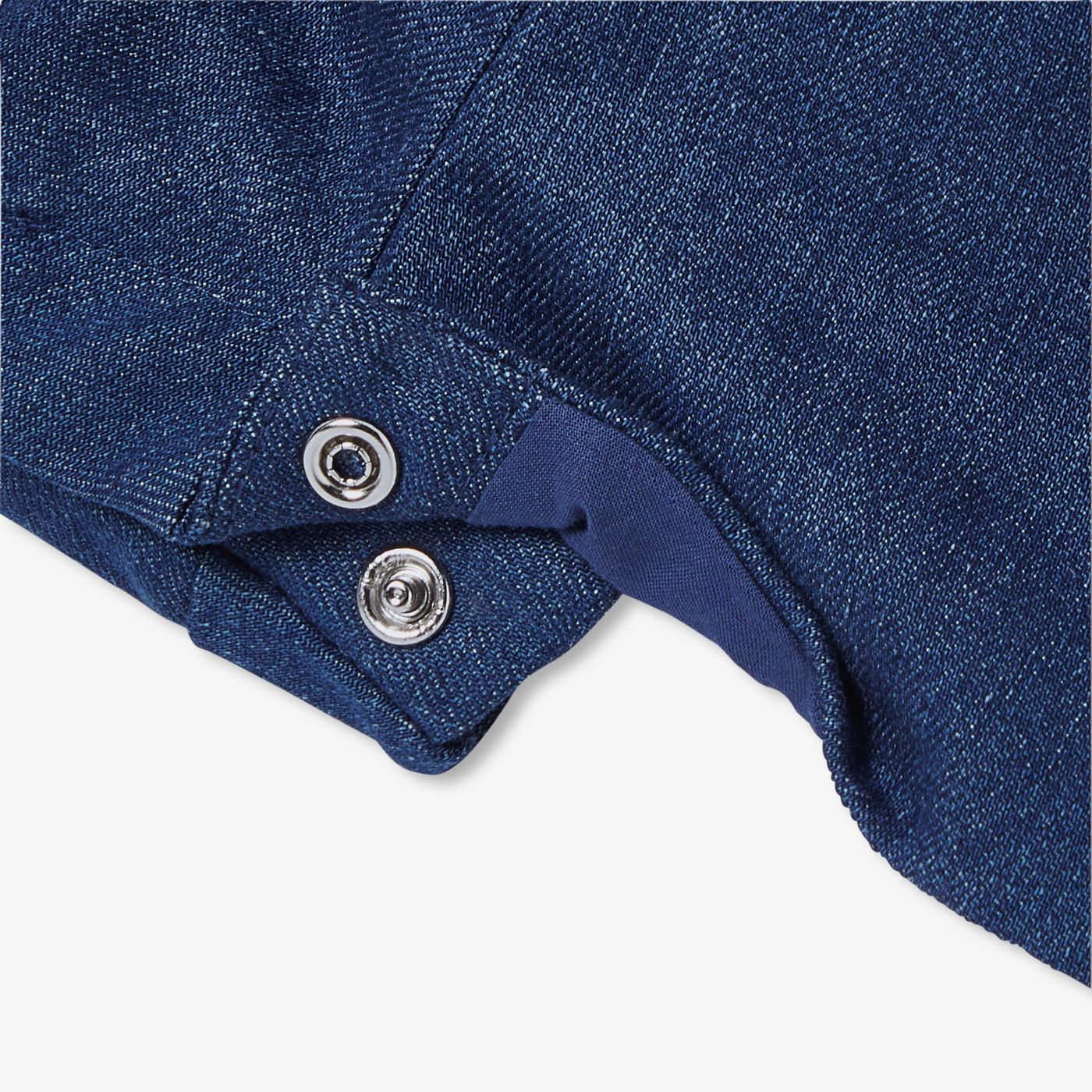 Baby girl denim dungarees - Light Denim