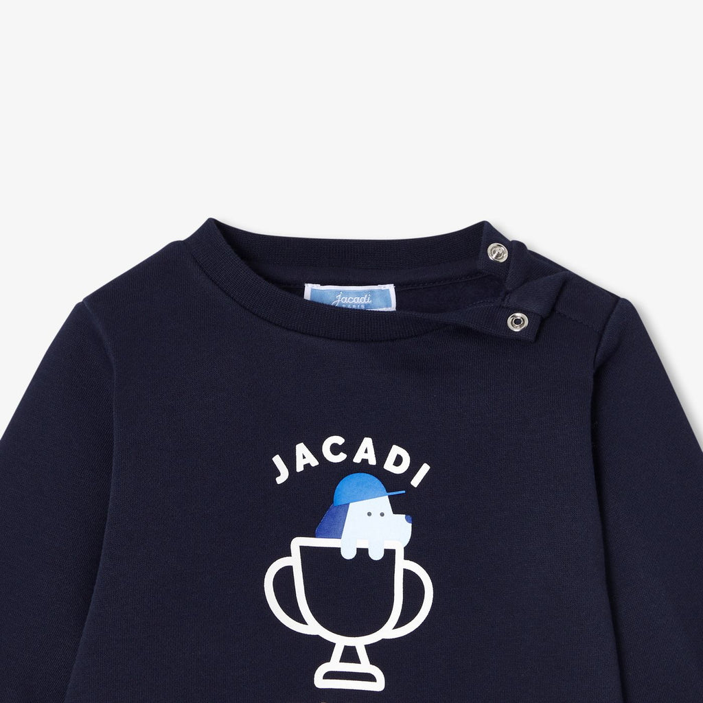 Baby boy sweatshirt top - Navy Blue Jacadi