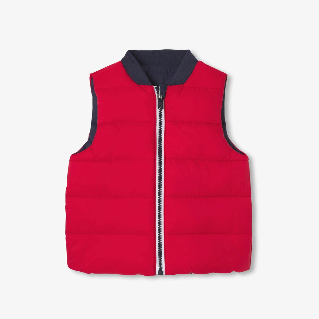 Baby boy reversible sleeveless jacket