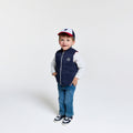 Baby boy reversible sleeveless jacket