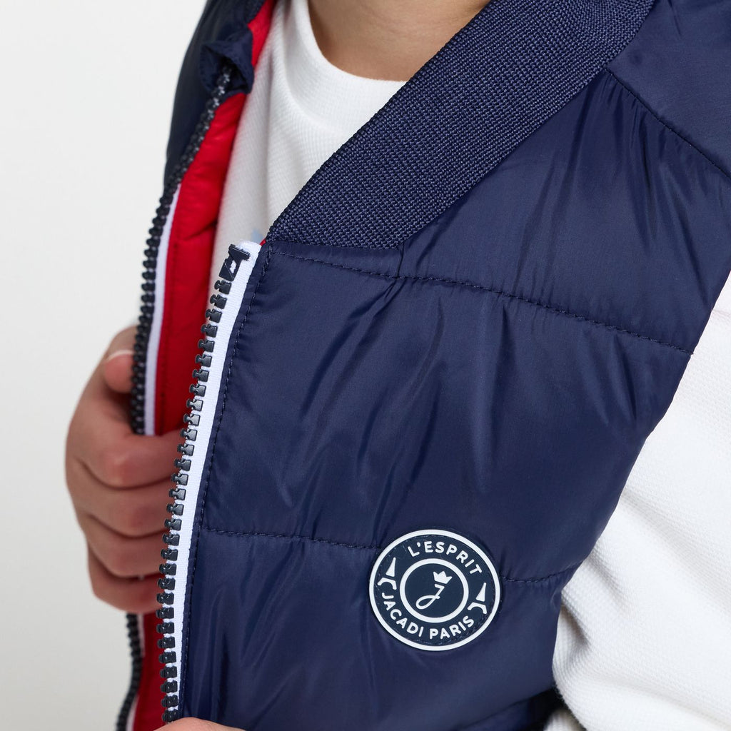 Baby boy reversible sleeveless jacket