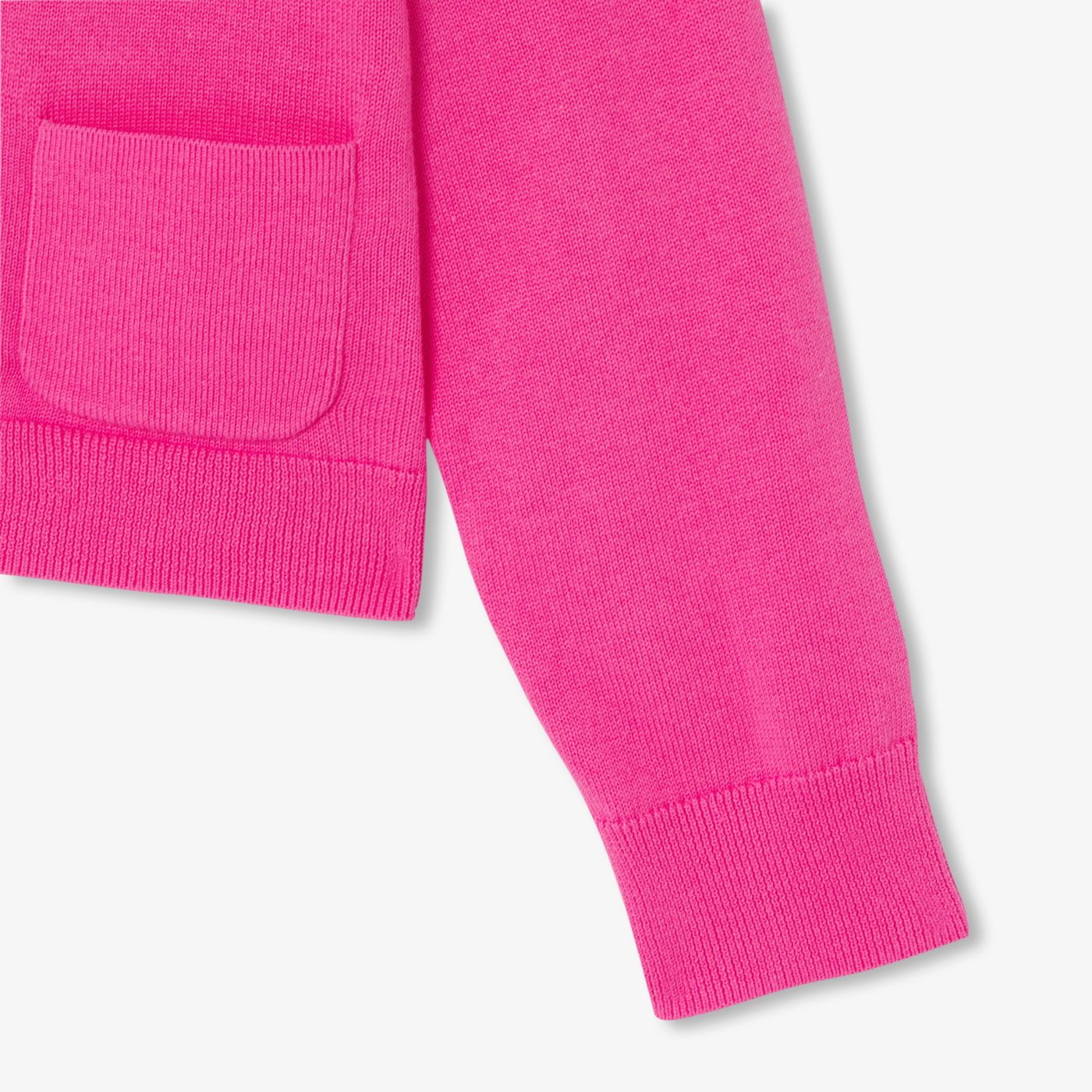 Cardigan in Cotton Jersey Girl - Light Fuchsia