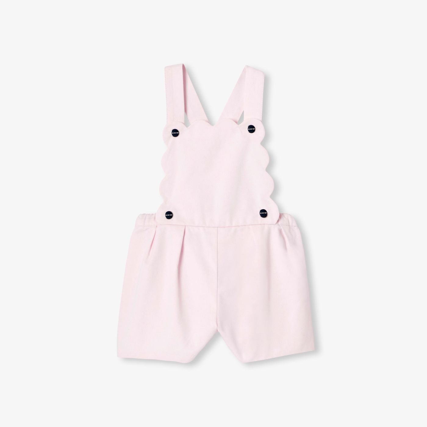 Dungarees in Cotton Twill Baby Girl - Jacadi Powder Pink