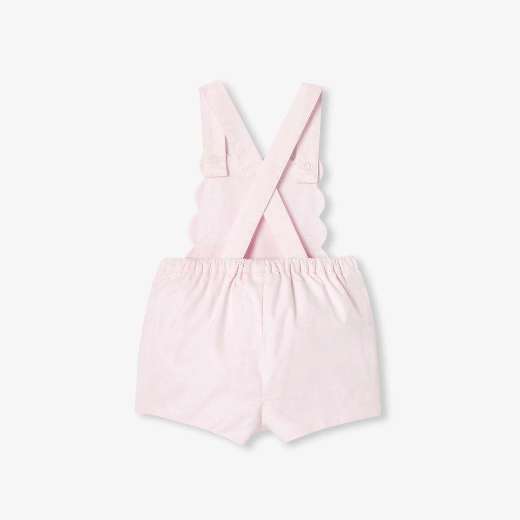 Dungarees in Cotton Twill Baby Girl - Jacadi Powder Pink