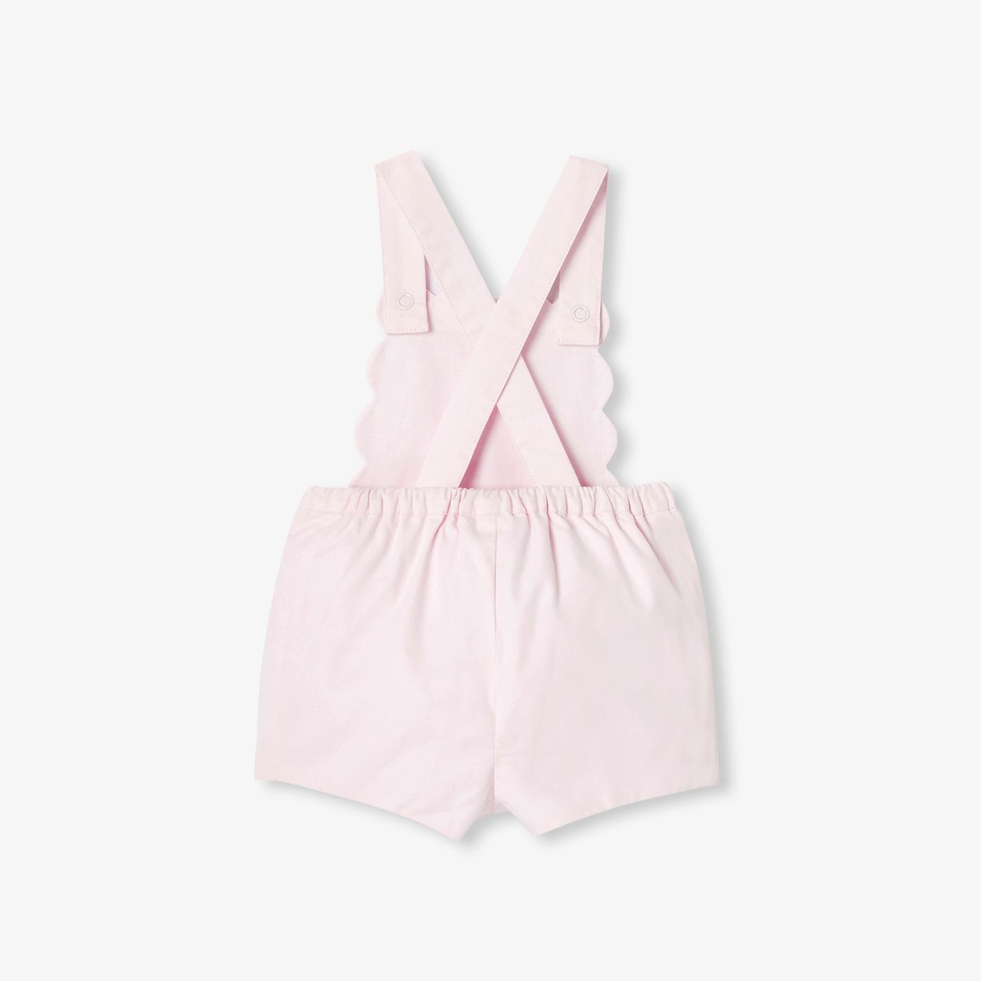 Dungarees in Cotton Twill Baby Girl - Jacadi Powder Pink