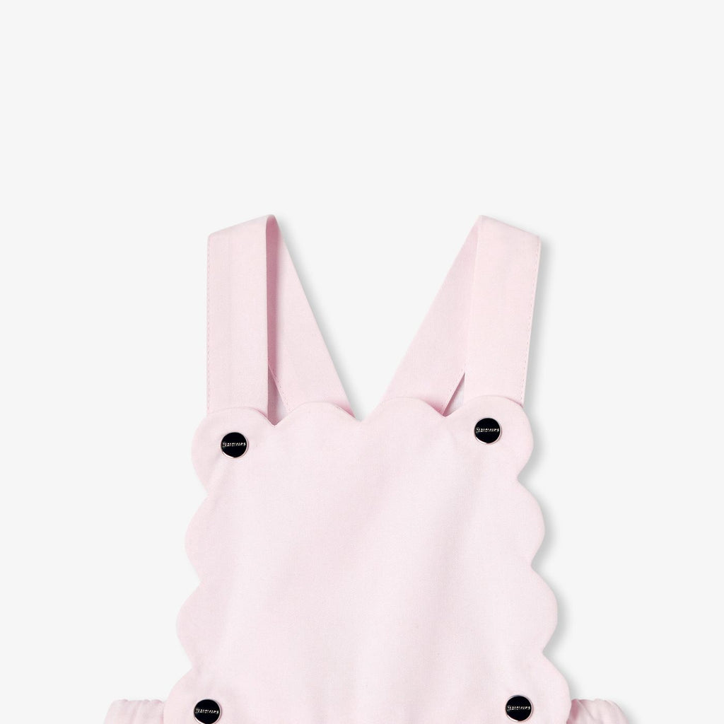 Dungarees in Cotton Twill Baby Girl - Jacadi Powder Pink