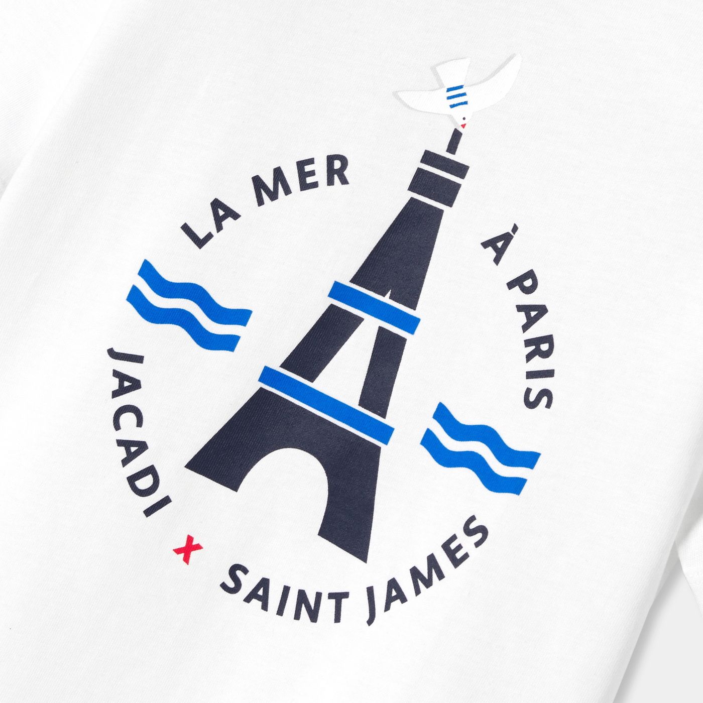 Cotton T-shirt Jacadi x Saint James Boy - Jacadi White