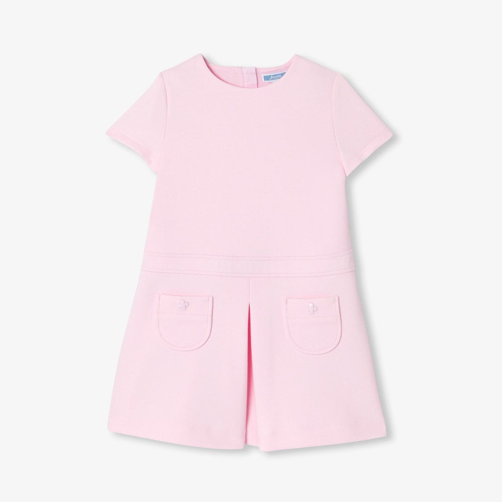 Girl pique knit dress - Jacadi Powder Pink