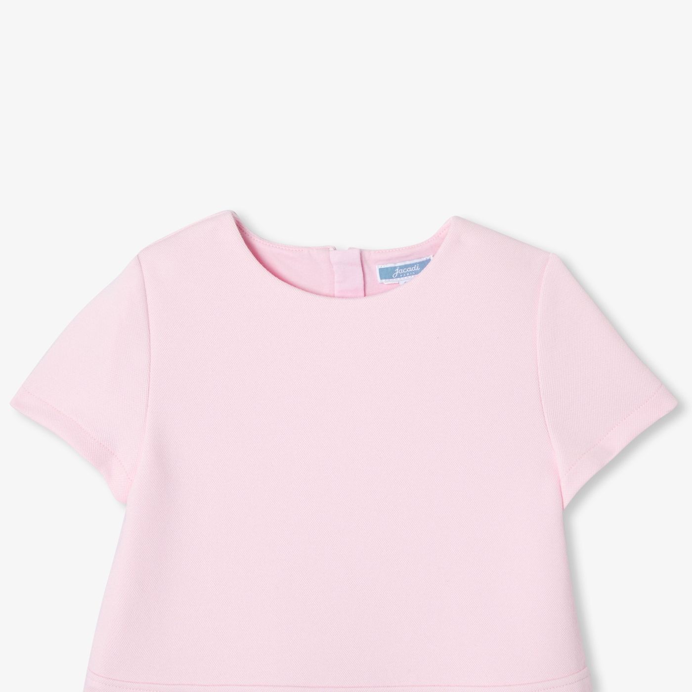 Girl pique knit dress - Jacadi Powder Pink
