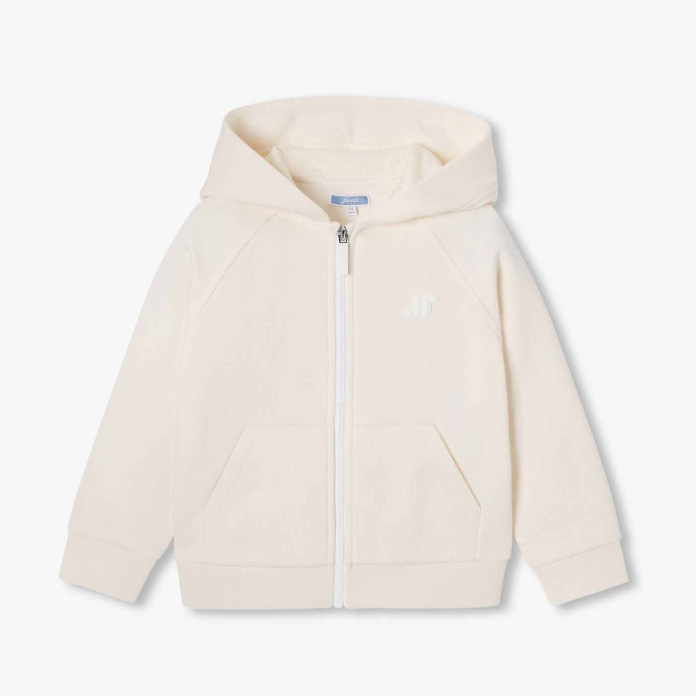 Top Zip-up in Sweatshirt Fabric Boy - Beige Corda