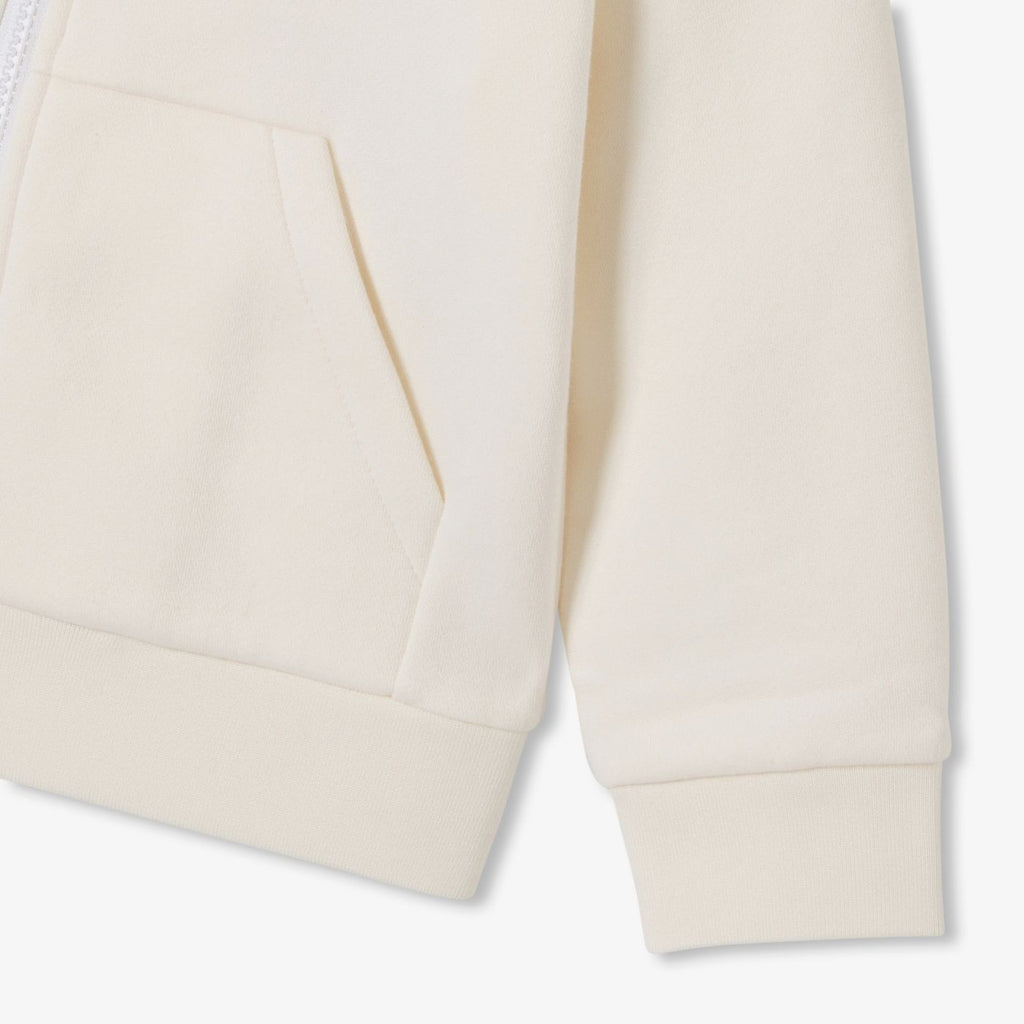 Top Zip-up in Sweatshirt Fabric Boy - Beige Corda