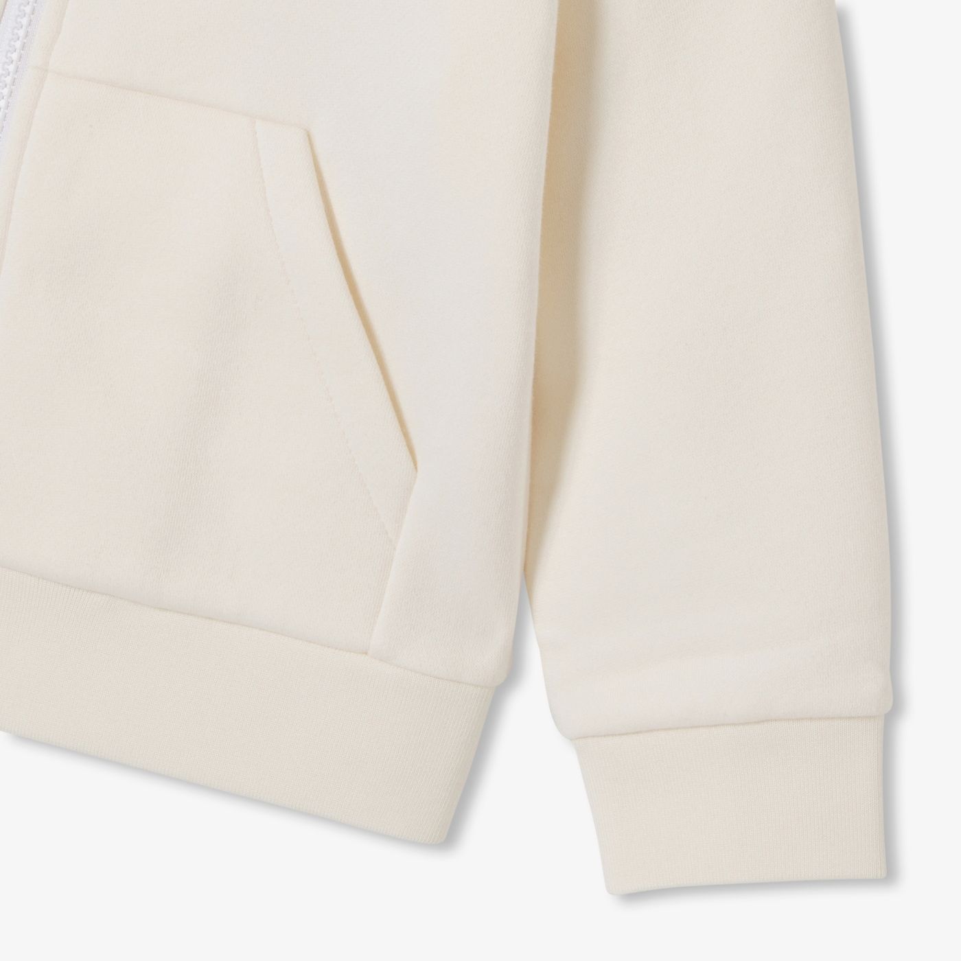 Top Zip-up in Sweatshirt Fabric Boy - Beige Corda