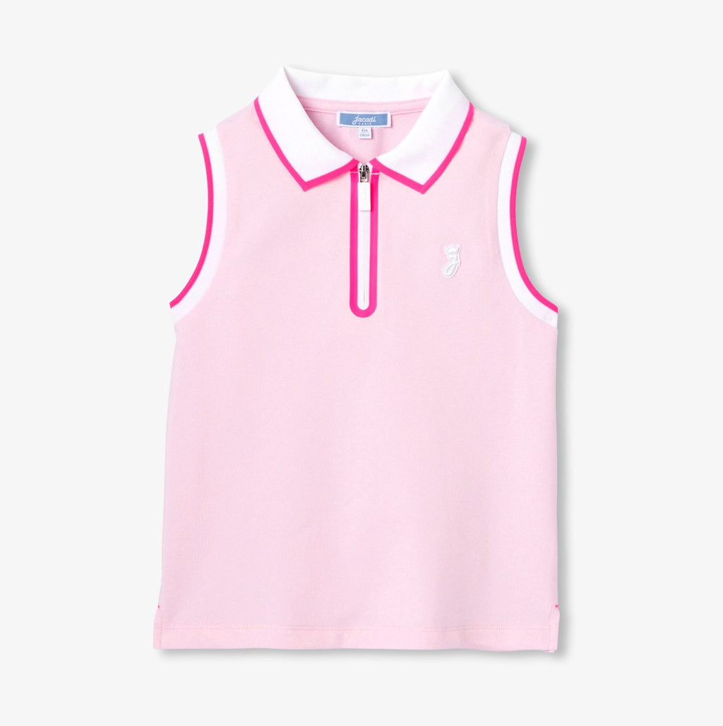 Polo shirt Smanicata Girl - Jacadi Powder Pink