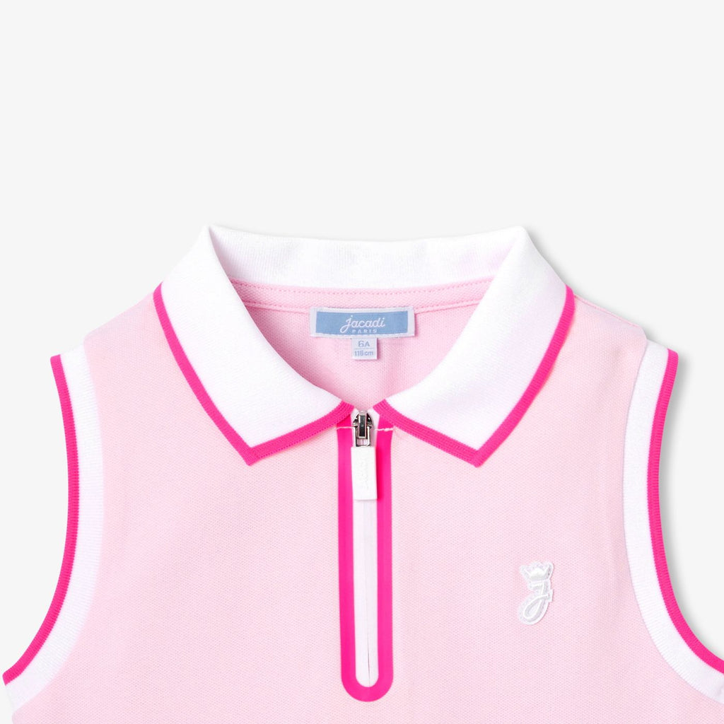 Polo shirt Smanicata Girl - Jacadi Powder Pink