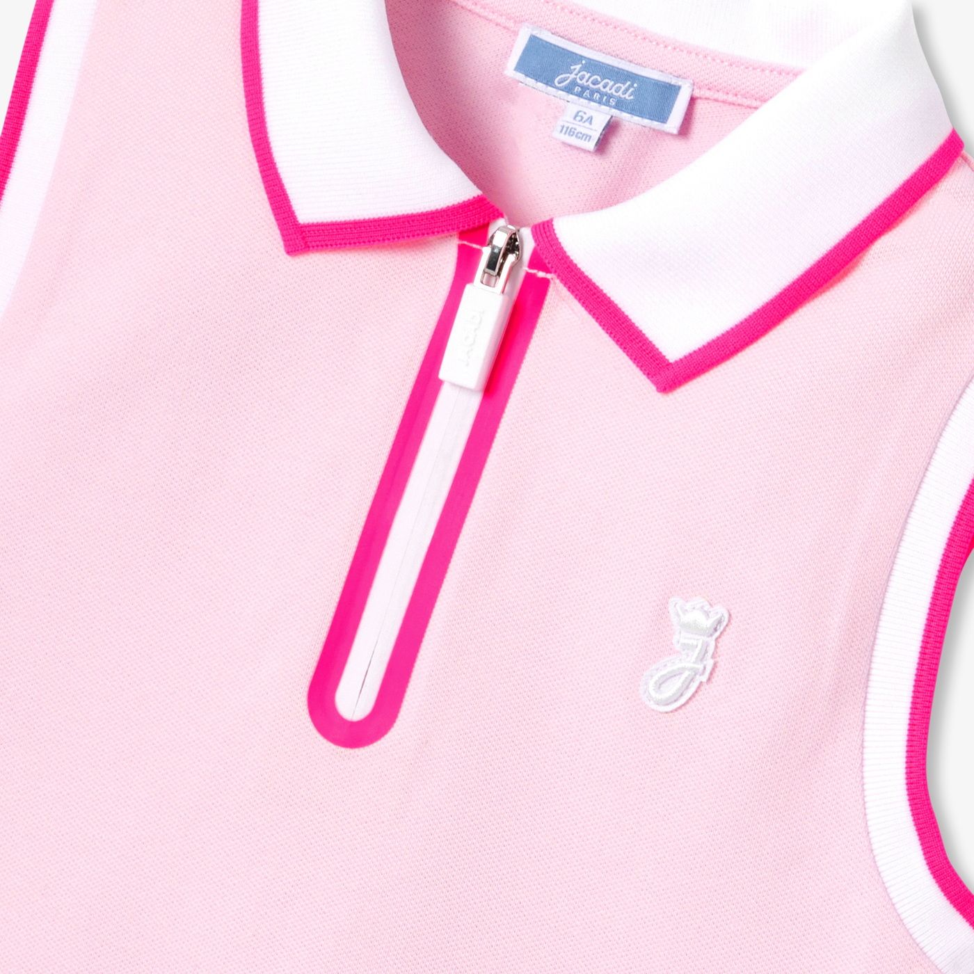 Polo shirt Smanicata Girl - Jacadi Powder Pink