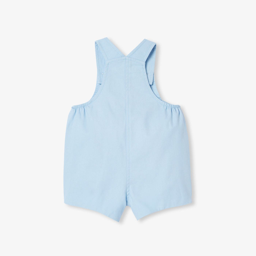 Baby cotton twill short dungarees