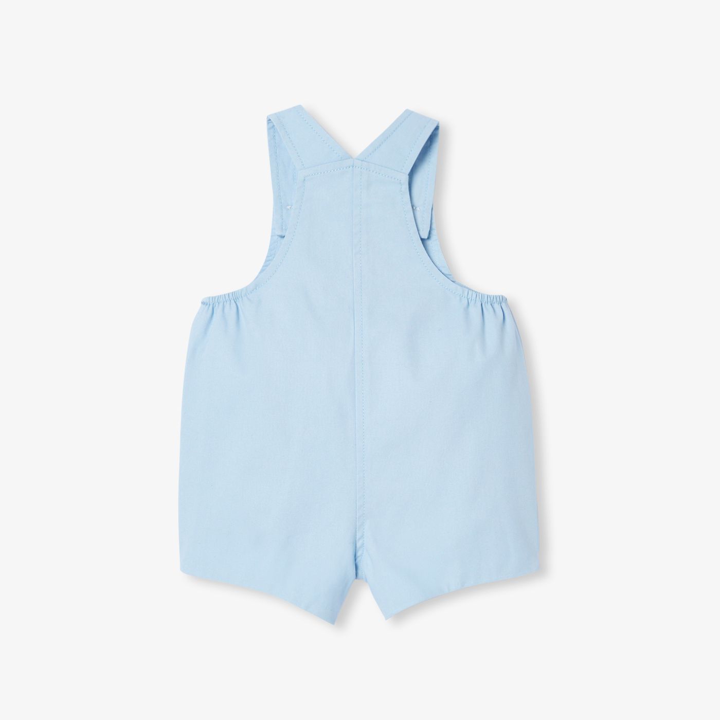 Baby cotton twill short dungarees