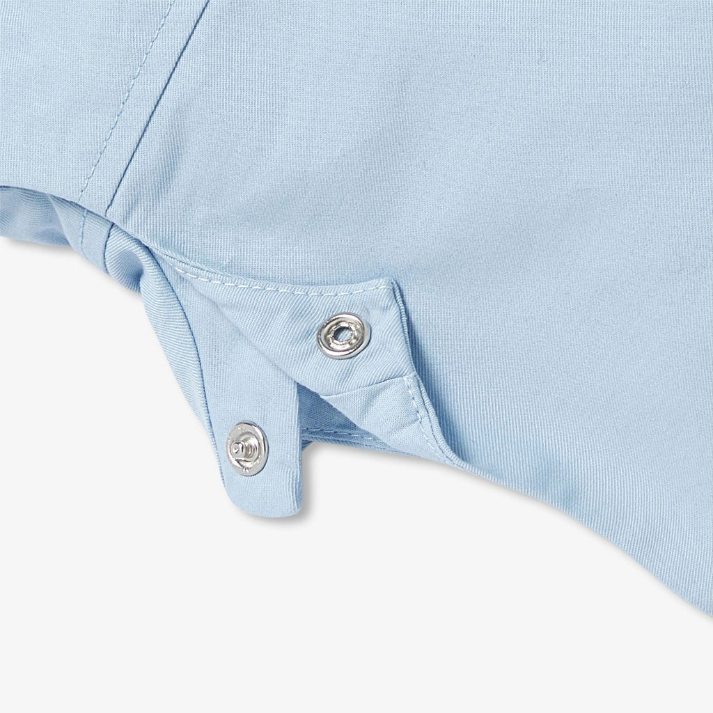 Baby cotton twill short dungarees