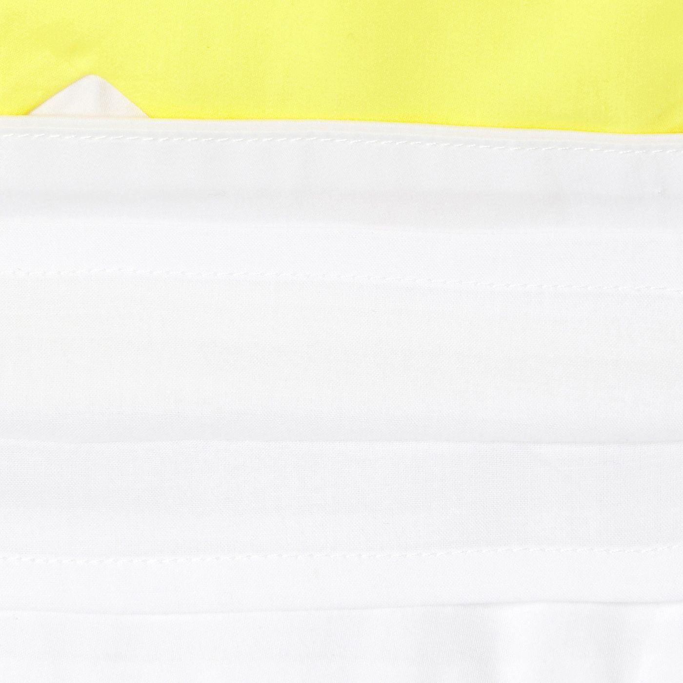 Baby girl poplin ceremony dress - White/Yellow