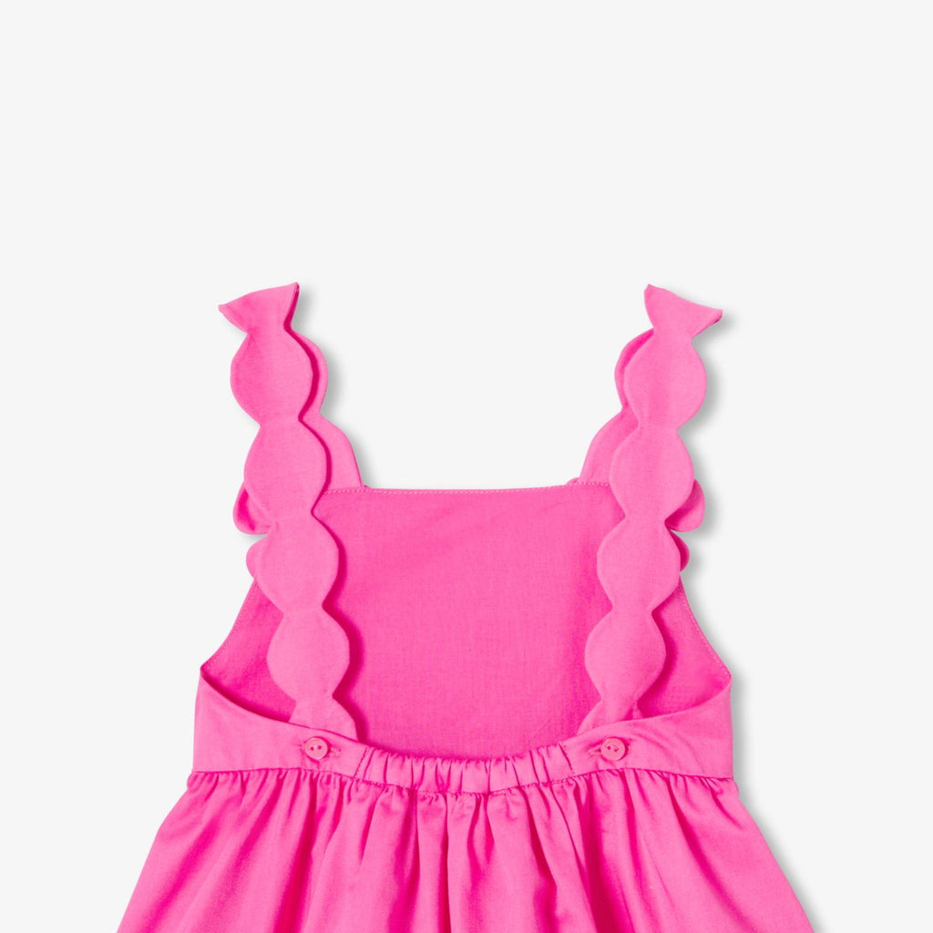 Baby girl cotton satin ceremony dress