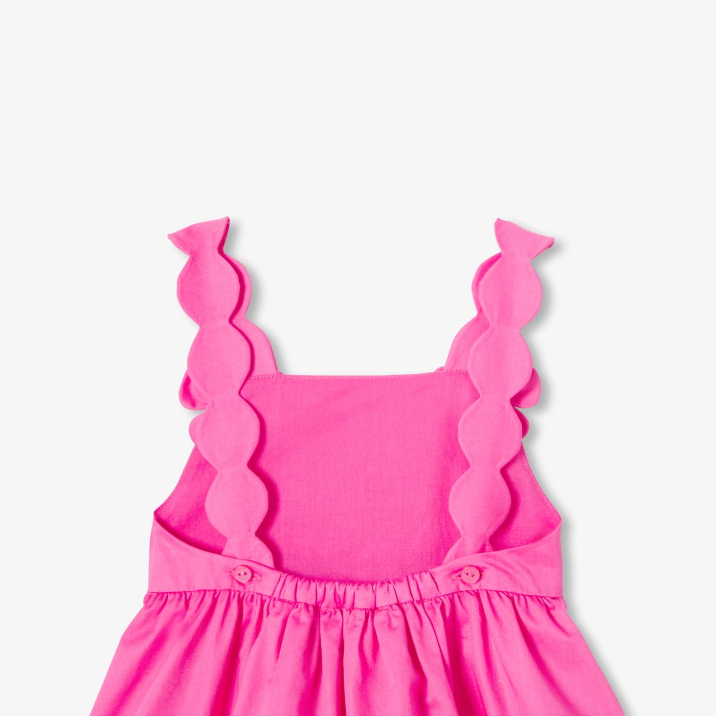 Baby girl cotton satin ceremony dress