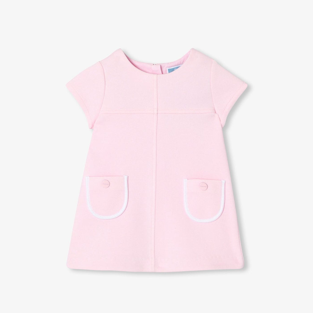Baby girl cotton pique dress - Jacadi Powder Pink
