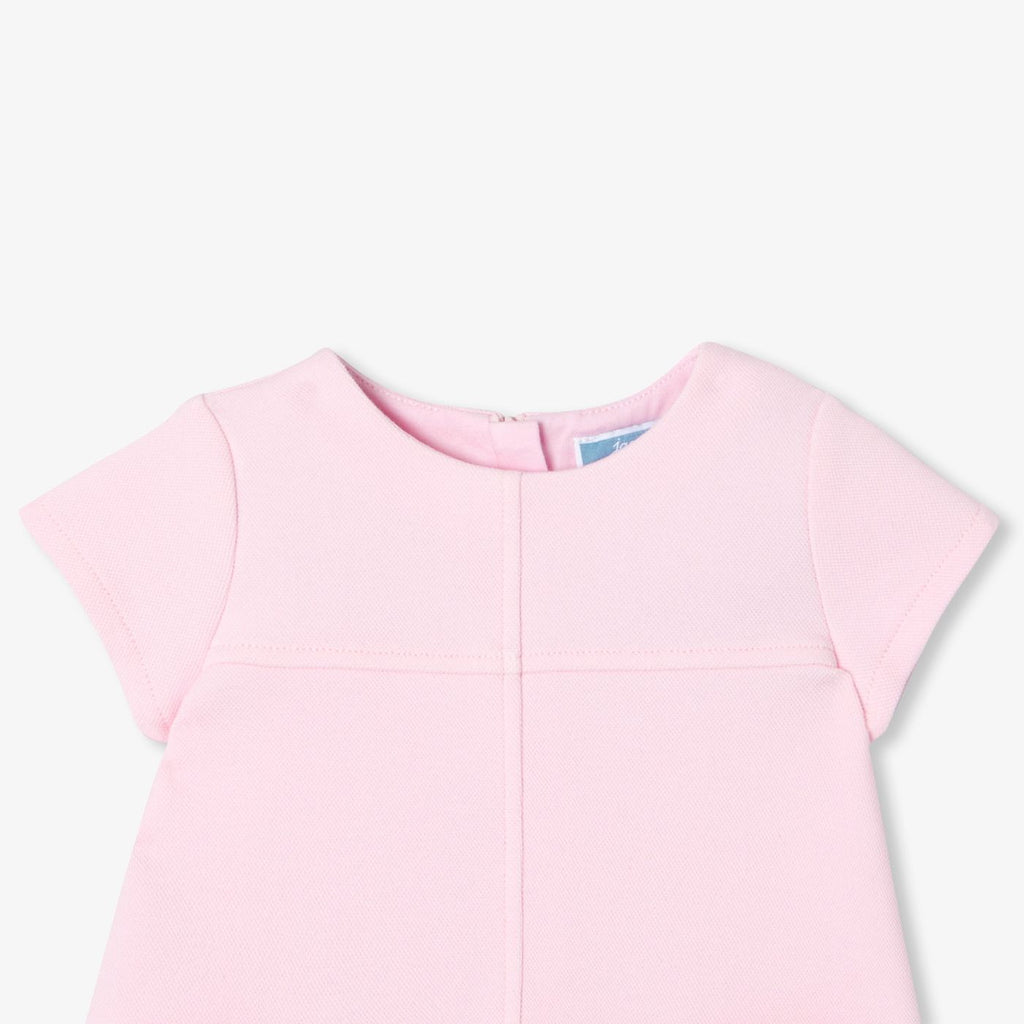Baby girl cotton pique dress - Jacadi Powder Pink