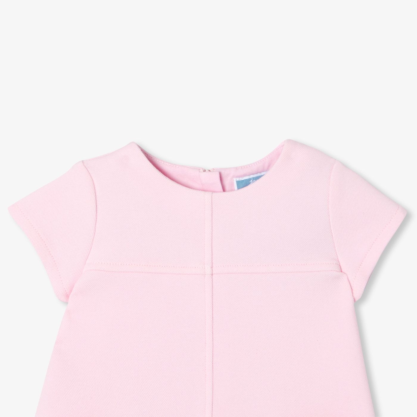 Baby girl cotton pique dress - Jacadi Powder Pink