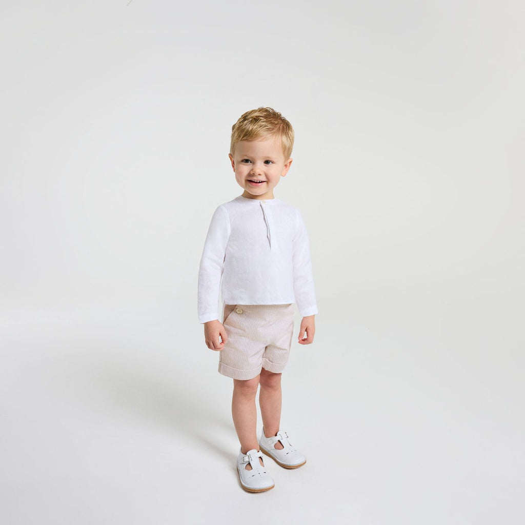Shorts Alla Marinara Baby Boy - White/Beige