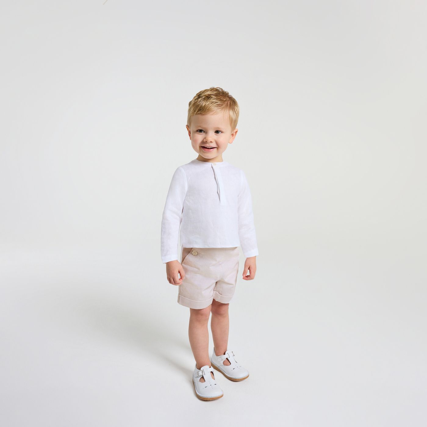 Shorts Alla Marinara Baby Boy - White/Beige