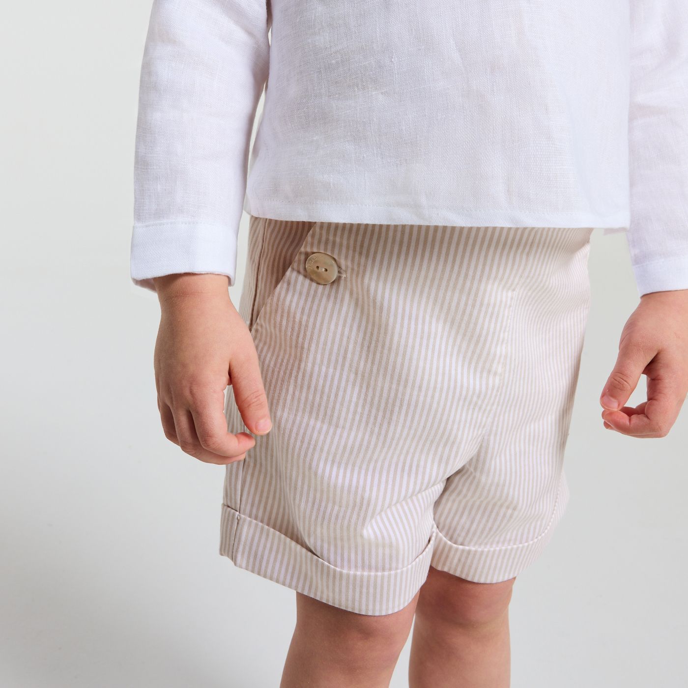 Shorts Alla Marinara Baby Boy - White/Beige