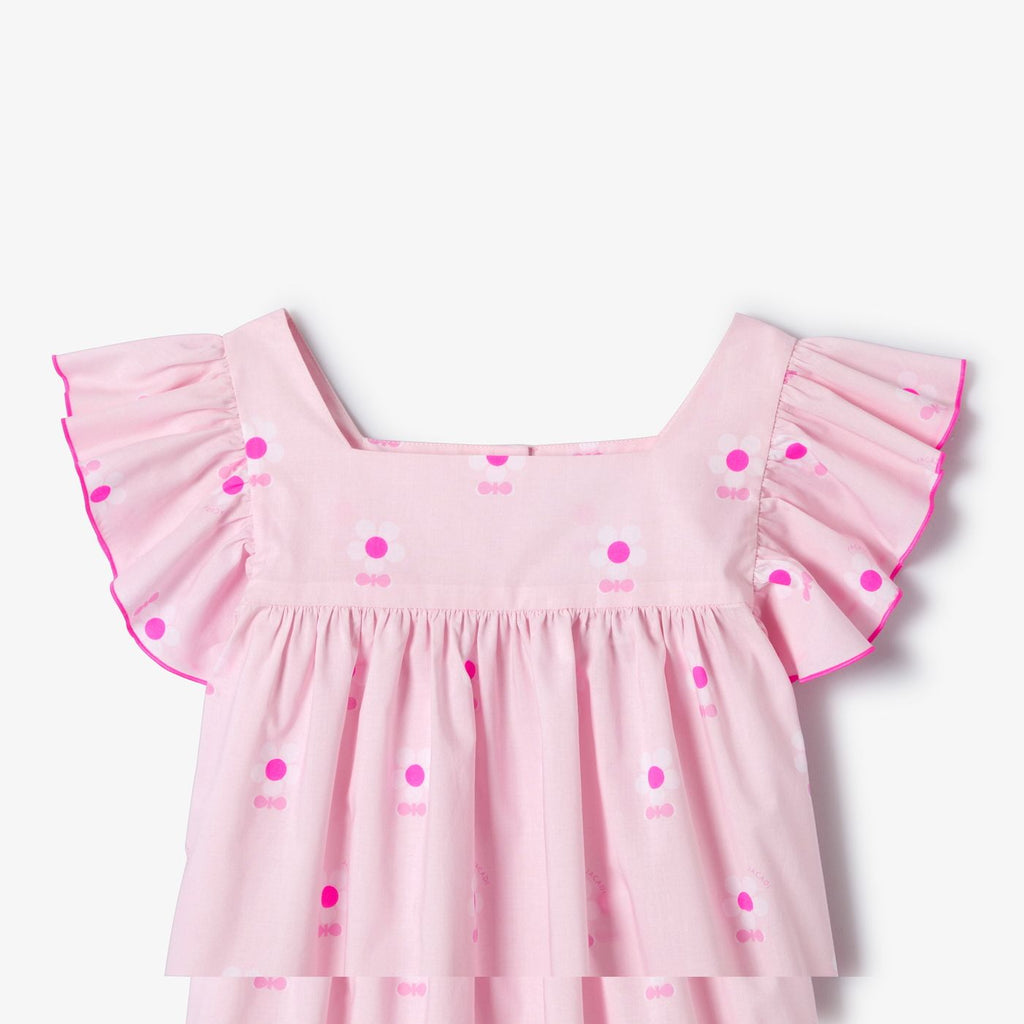 Girl poplin short pyjamas - Pink/White