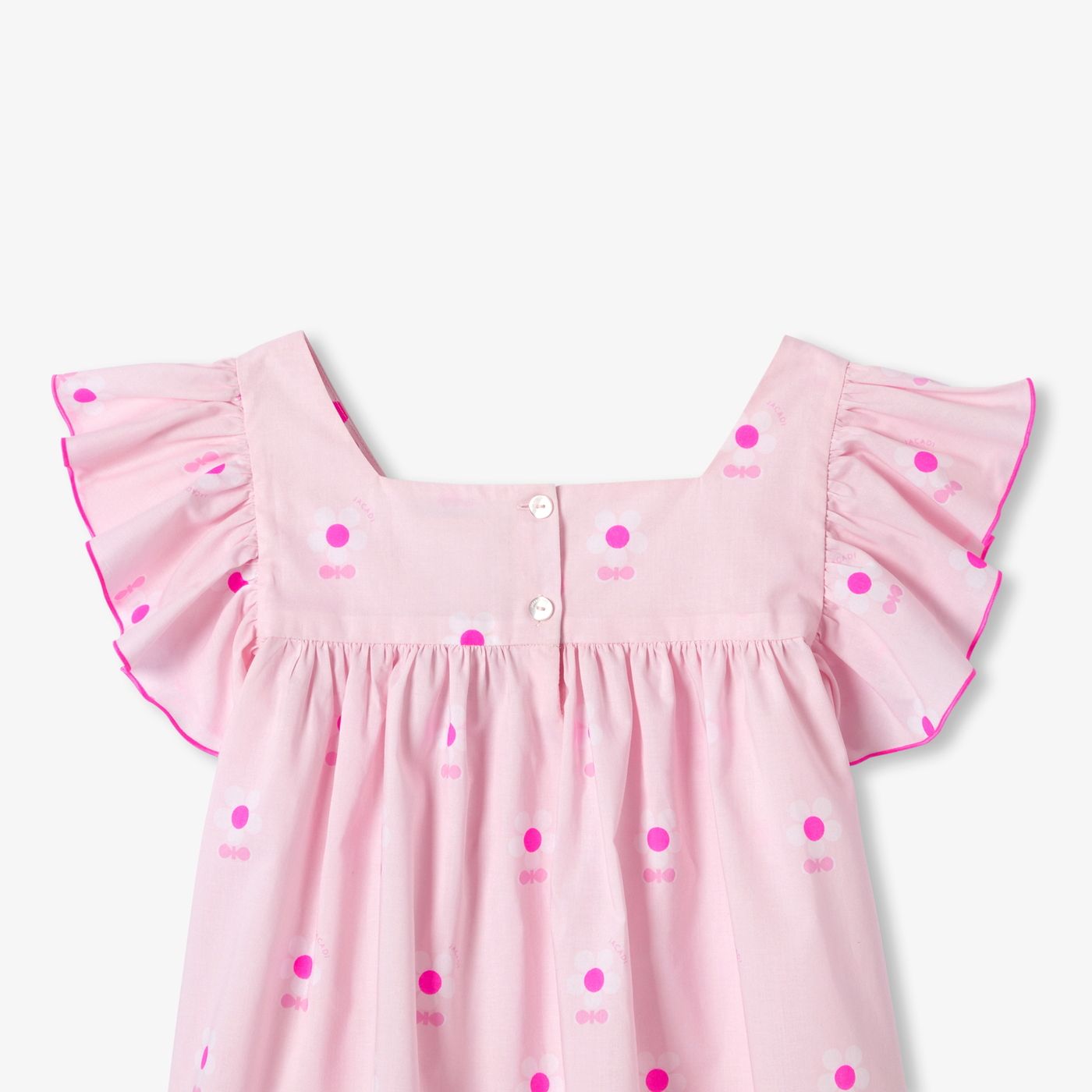 Girl poplin short pyjamas - Pink/White
