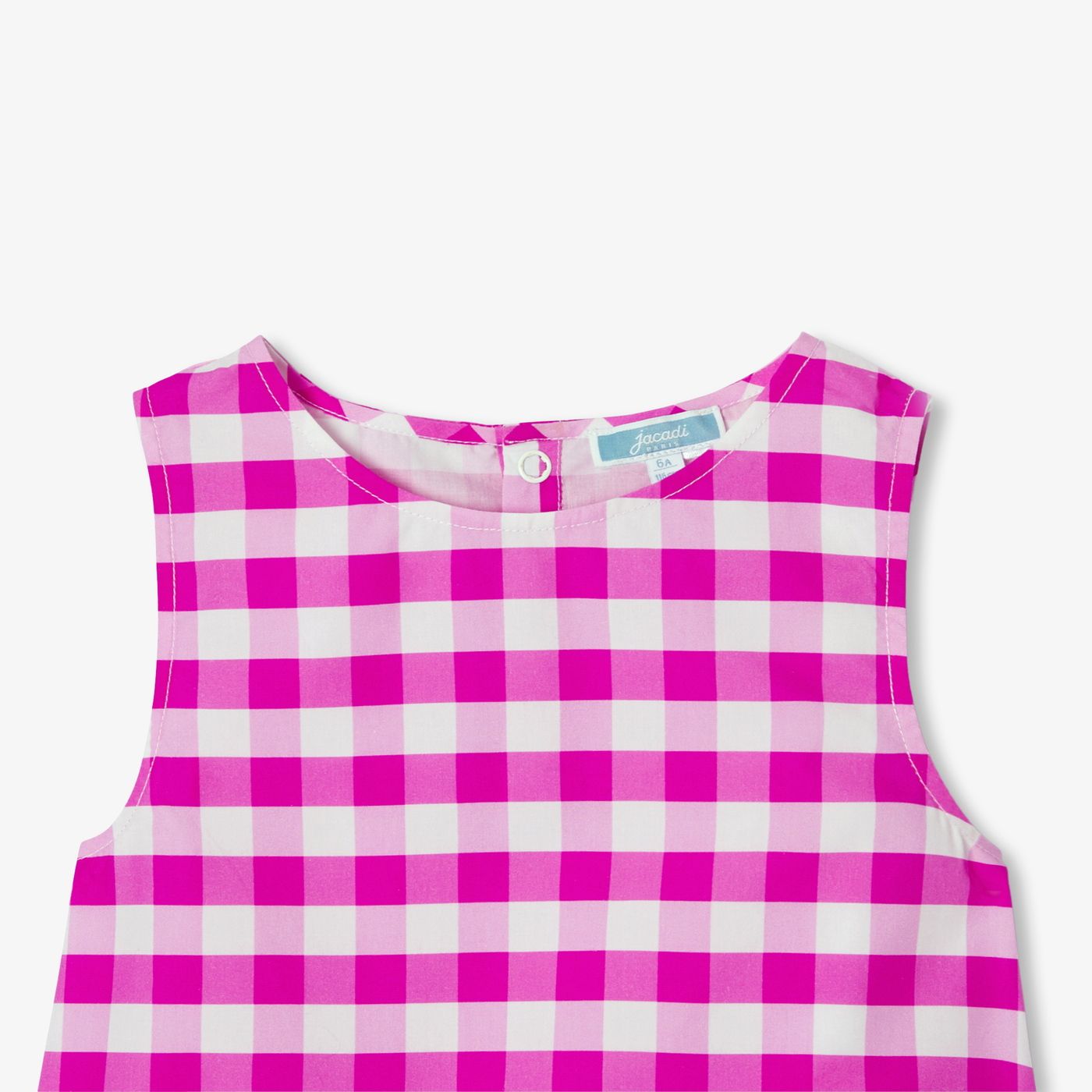 Pyjamas With Shorts a Quadretti Vichy Girl - Pink/White