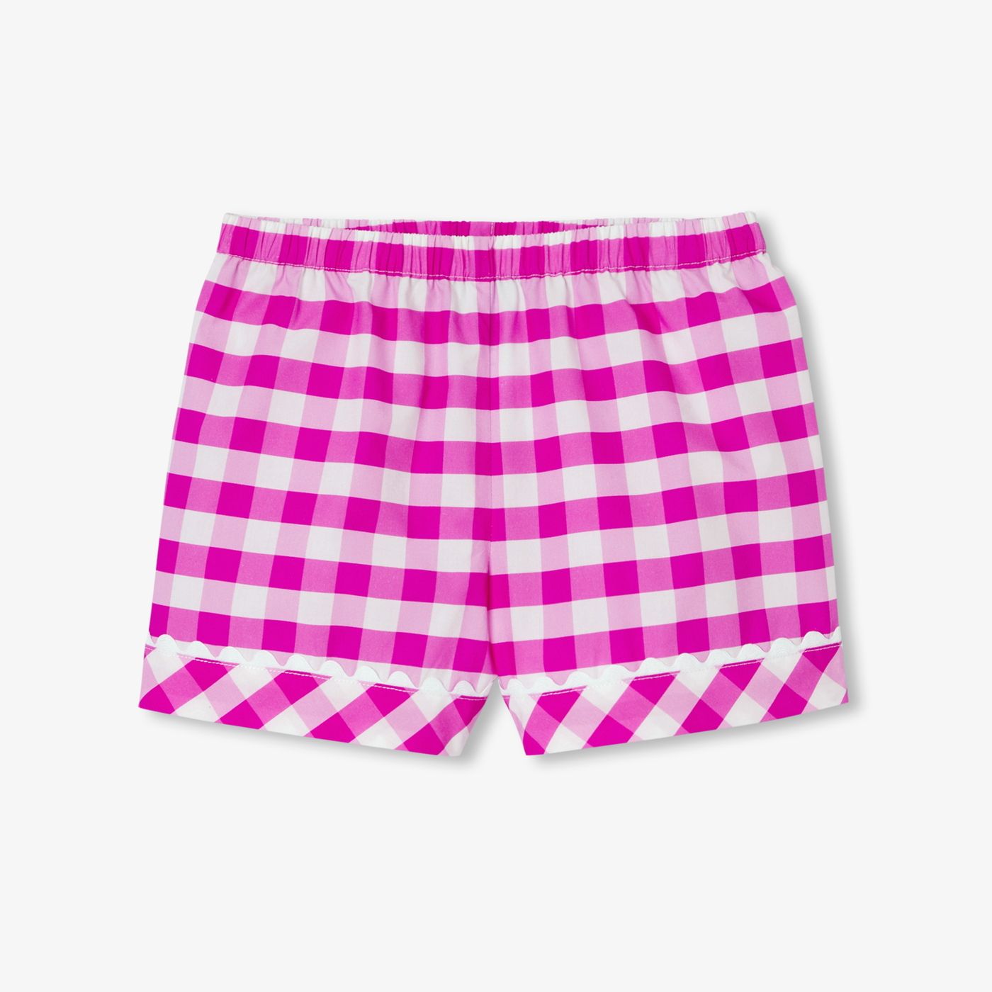 Pyjamas With Shorts a Quadretti Vichy Girl - Pink/White