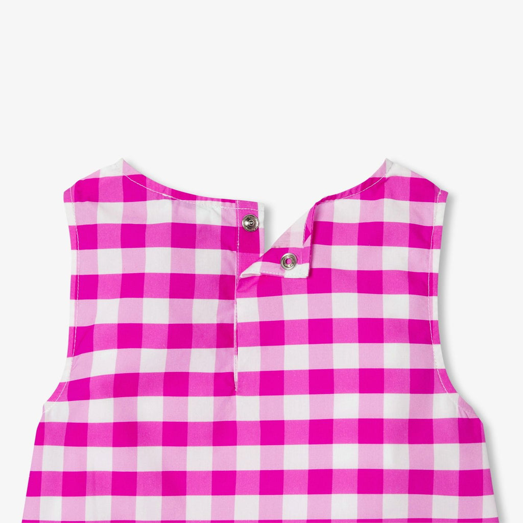 Pyjamas With Shorts a Quadretti Vichy Girl - Pink/White