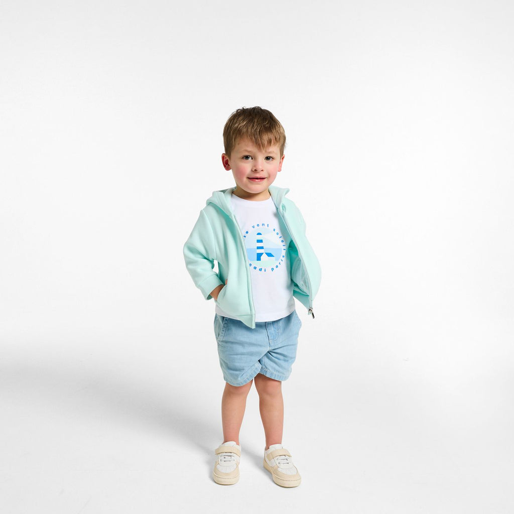 Baby zip-up fleece sweatshirt