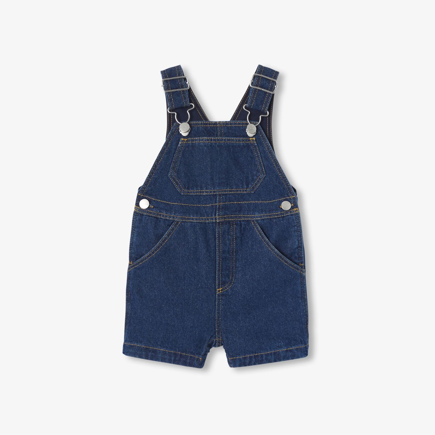 Short Dungarees in Jeans Baby Boy - Light Denim