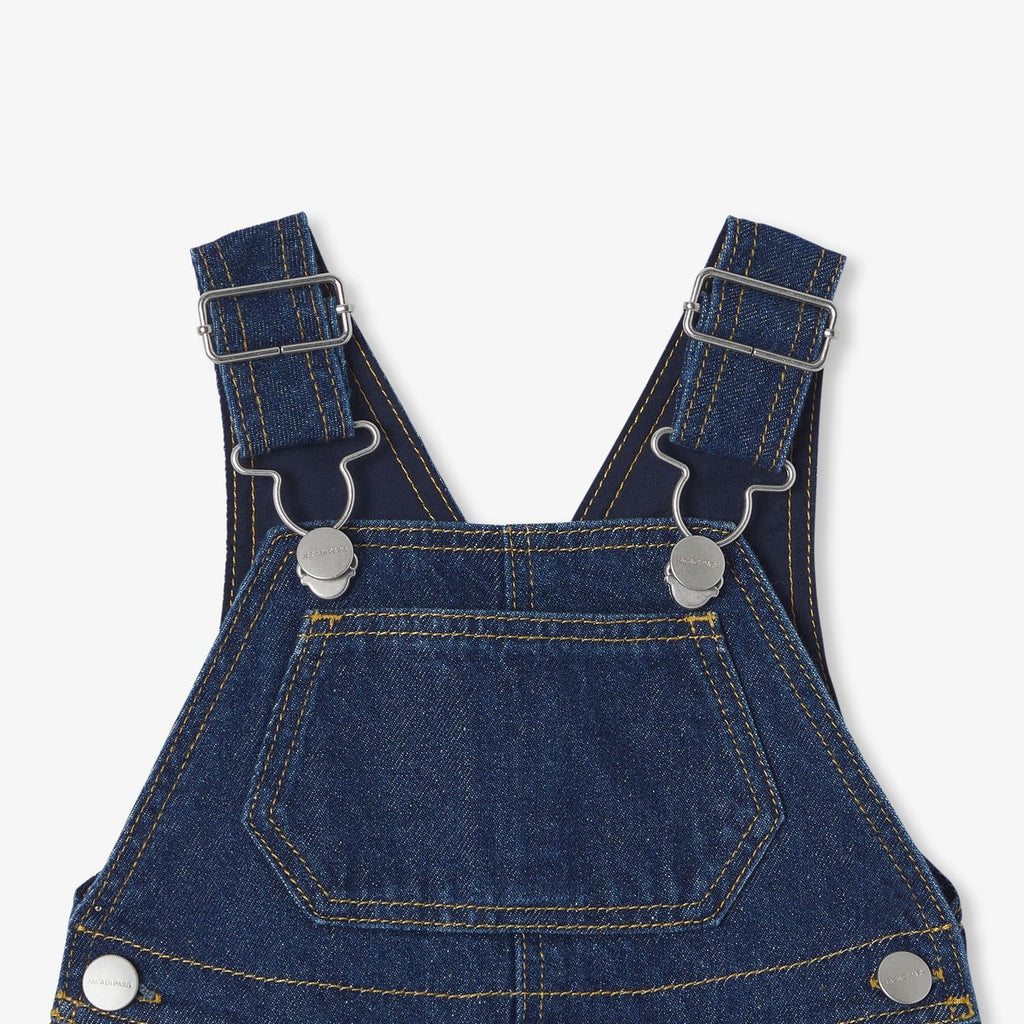 Short Dungarees in Jeans Baby Boy - Light Denim